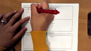 Alg Review Solving Eq Function Notation A2 2023