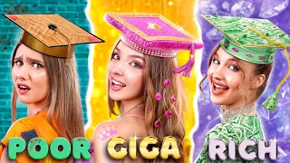 طالبة غنية ضد فقيرة ضد ثرية في حفل التخرج ذهبنا إلى حفل التخرج 