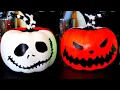 DIY Jack Skellington Two-Sided Painted Pumpkin