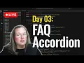 Build a FAQ Accordion with JavaScript No Frameworks Day 03
