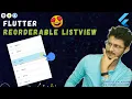 Reorderable Listview in Flutter