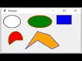 Interactive Shape Drawing App with Tkinter