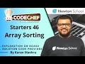 Codechef Starters 46 Array Sorting Solution In Hindi Editorial Explanation Code ARRSORT
