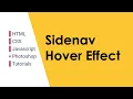 CSS Sidenav Hover Effect cspoint web desiging tutorials
