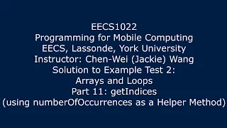 Solution Example Test 2 - Part 11