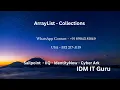 Learn Java ArrayList in Telugu