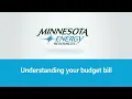 Understanding your budget bill