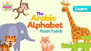 learn arabic alphabet with flash cards animals vocals only supermuslimkids 