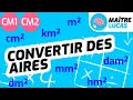Conversion d unites d aire CM2 - CM1
