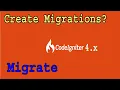 Codeigniter-4 x Migrations Part-10 Schema Tables Database