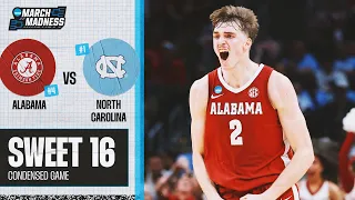 Download Alabama vs. North Carolina - Sweet 16 NCAA tournament extended highlights MP3