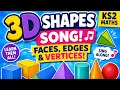 3D Shapes Song Faces Edges Vertices Made EASY