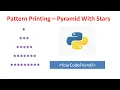 Python3 Exercise Problems Pattern Printing - Pyramid With asterisks