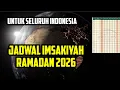 Lagu jadwal buka puasa dan jadwal imsak ramadan 2026 lengkap untuk seluruh indonesia