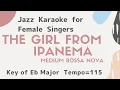 Download Lagu The girl from Ipanema [sing along background music] JAZZ KARAOKE for female singers - Jobim