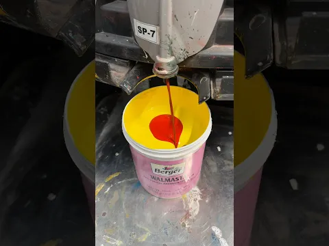 Making a Bright Orange Shade 🧡 | Paint Mixing ASMR #shorts