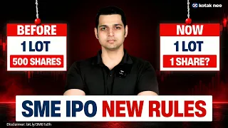 SME IPO: 500 Shares to 1 Share? | SEBI’s New Rules Explained