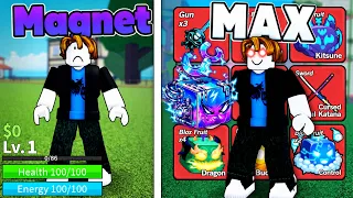 Upgrading A MAGNET Account For 24 Hours In Blox Fruits (Roblox)