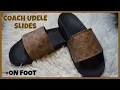 COACH UDELE SPORT POOL SLIDES REVIEW ON FOOT