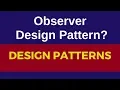 Observer design pattern real world example Observer pattern