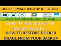 How to perform Backup Restore Docker Images - Part