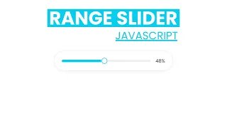 Custom Animated Range Slider using Javascript with HTML CSS 2026