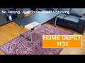 Home Depot X 4ft Adjustable Folding Table No Talking Just Tools ASMR Unboxing