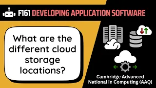Cloud Storage Locations 1 3 2a OCR AAQ Developing Applications F161