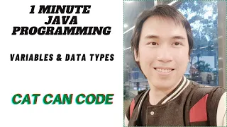 1 MINUTE JAVA PROGRAMMING VARIABLES DATA TYPES Cat Can Code