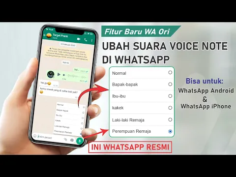 Download MP3 Cara Ubah Suara Voice Note di WhatsApp jadi Suara Laki-laki atau Perempuan