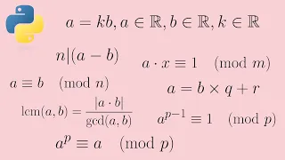 Essential number theory for computer programming with Python code
