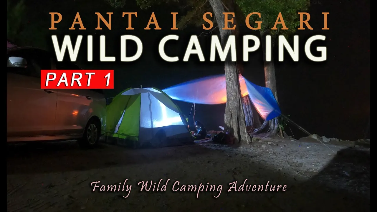 Family Camping Survival - Pantai Segari, Catch and Cook Part 1