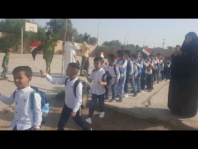 ⁣محمد رضا في أول يوم دراسي