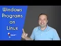 Windows Programs on Linux Introduction to WINE