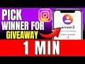 How To Pick A Winner For Instagram Giveaway 2026 Very Easy