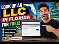 How to look up an LLC in Florida for free