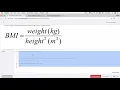 Challenge BMI Calculator Solution