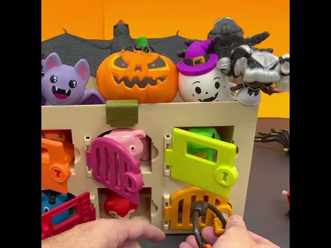 Orange Cat Door Unlock! Orange-Yellow Toy Surprise