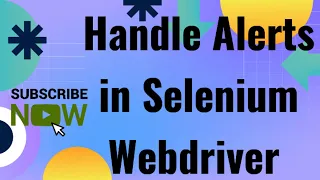 How to Handle Alerts in a Web Page using Selenium Webdriver