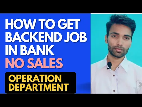 Download MP3 HOW TO GET OPERATION JOBS IN BANK | NO SALES TARGET #bankjobs #privatebank #operationsjob #icicibank
