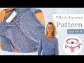 Sentro Knitting machine V-Neck Sweater or Jumper