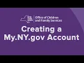 Creating a My NY gov Account