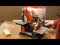 Harbor Freight 1 inch Strip Sander 5 Inch Disc Sander Setup and Review