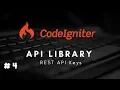 CodeIgniter 3 x Restful Library - REST API Keys