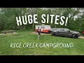 RICE CREEK CAMPGROUND TOUR Centerville MN