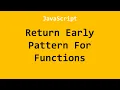 Return Early Pattern For Functions JavaScript Example No 2