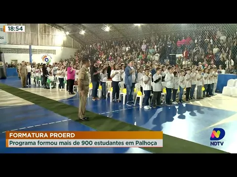 Formatura Proerd: programa formou mais de 900 estudantes em Palhoça