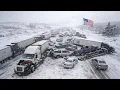 Chaos in Wyoming 40 Vehicle Crash Pileup Shuts Down I-80
