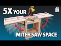 Expanding Miter Saw Table Small Shop Build