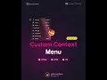 Custom Right Click Context Menu HTML CSS JavaScript